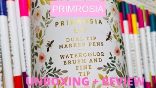 Primrosia Pastel Markers & Watercolor Journals • Unboxing + Review 