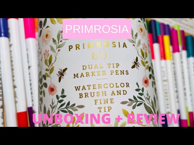 Primrosia Pastel Markers & Watercolor Journals • Unboxing + Review 