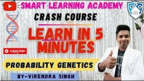Learn Probability Genetics in 5 minutes|| Crash course By Virendra Singh||CSIR-NET||GATE||DBT||ICMR