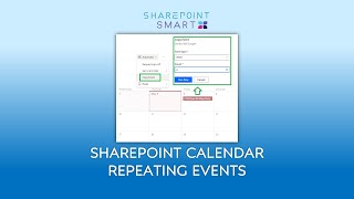 Learn how to set up Repeating Events in a SharePoint Calendar