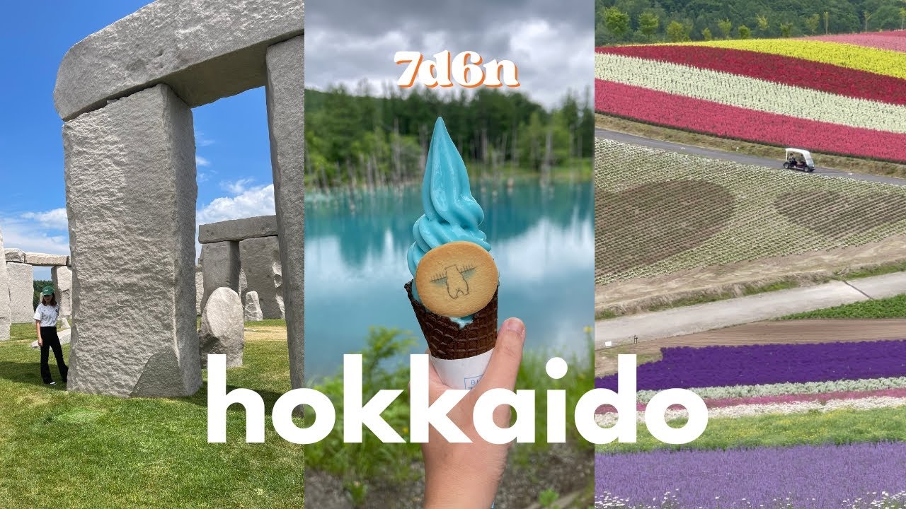 HOKKAIDO VLOG | Exploring Sapporo, Otaru, Asahikawa, Biei, Stonehenge, Blue Pond, Shikisai-no-Oka