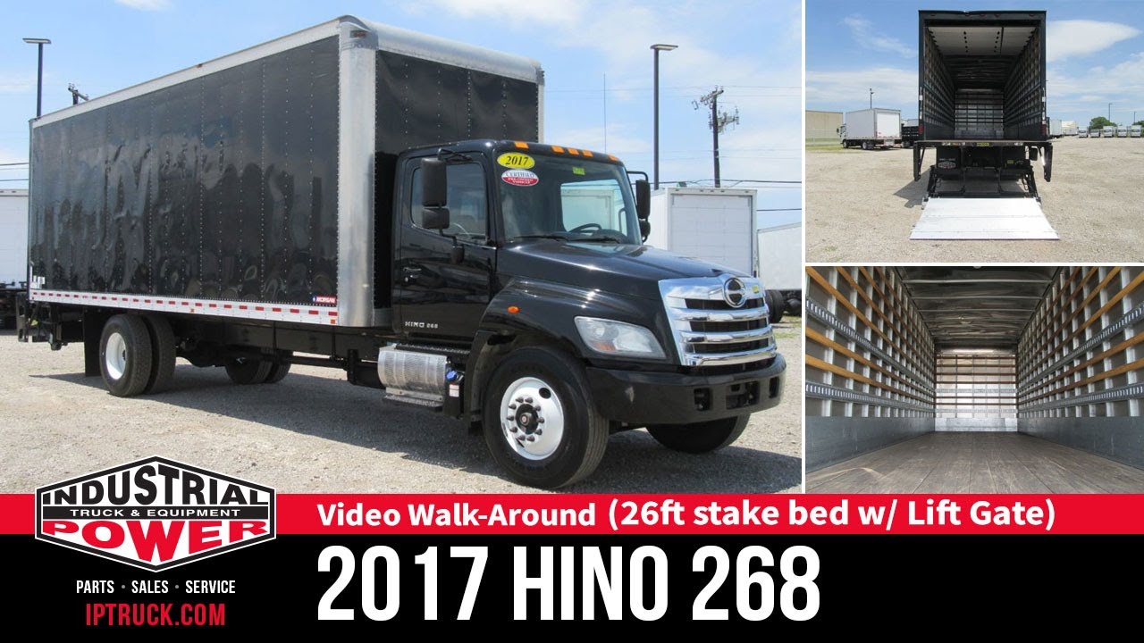 Hino Black Body Box Truck 2014 HINO 268 Dallas Commercial Trucks