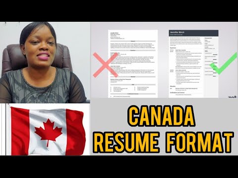 job canadian resume format 2022