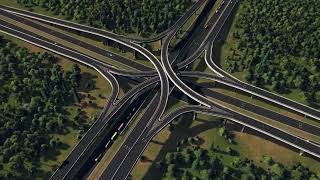 how to quickly make a STACK INTERCHANGE using mods . Cities Skylines guide
