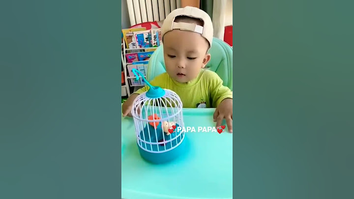 cute baby saying papa