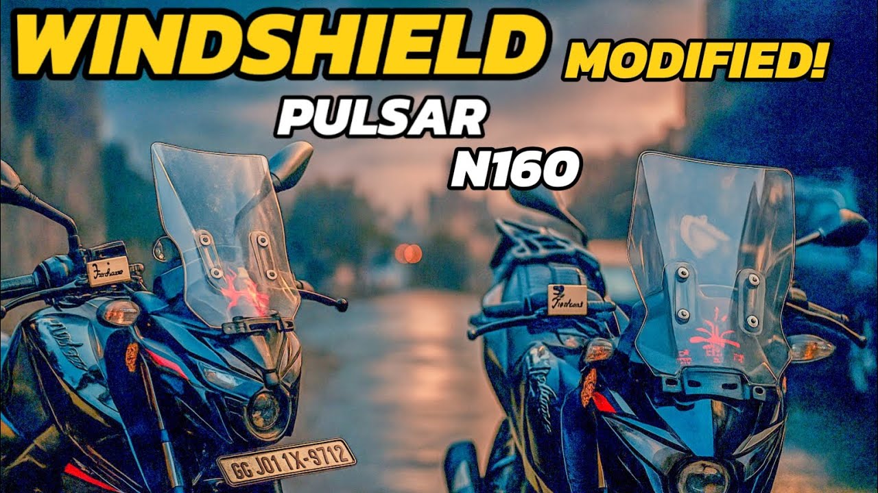 Best Windshield for Pulsar N160? | Full Modification & Review 🔥