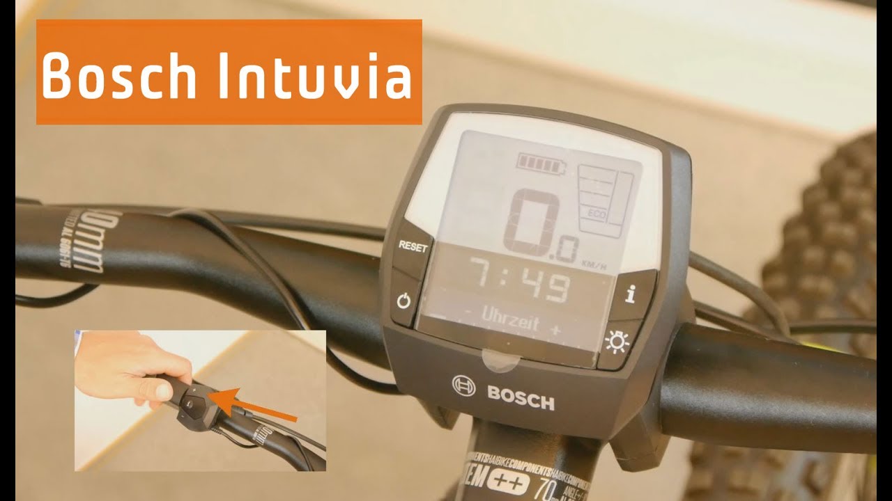 E-Bike Bosch Intuvia Display: Bedienung und Einstellung - YouTube