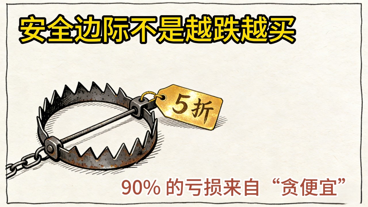 90% 的亏损来自“贪便宜”！安全边际不是越跌越买