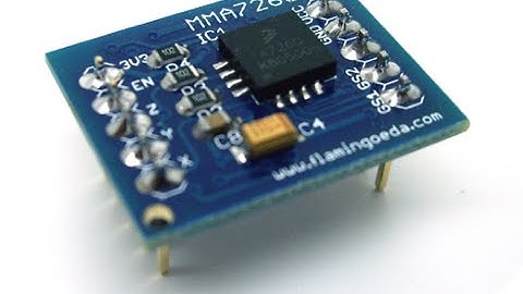 Arduino and Accelerometer MMA7260