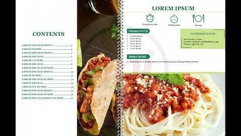 Realistic Flip Page Animation PowerPoint || Recipes Book Design Ideas