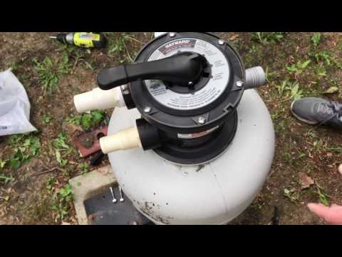 How To Remove a Swimming Pool Sand Filter Valve