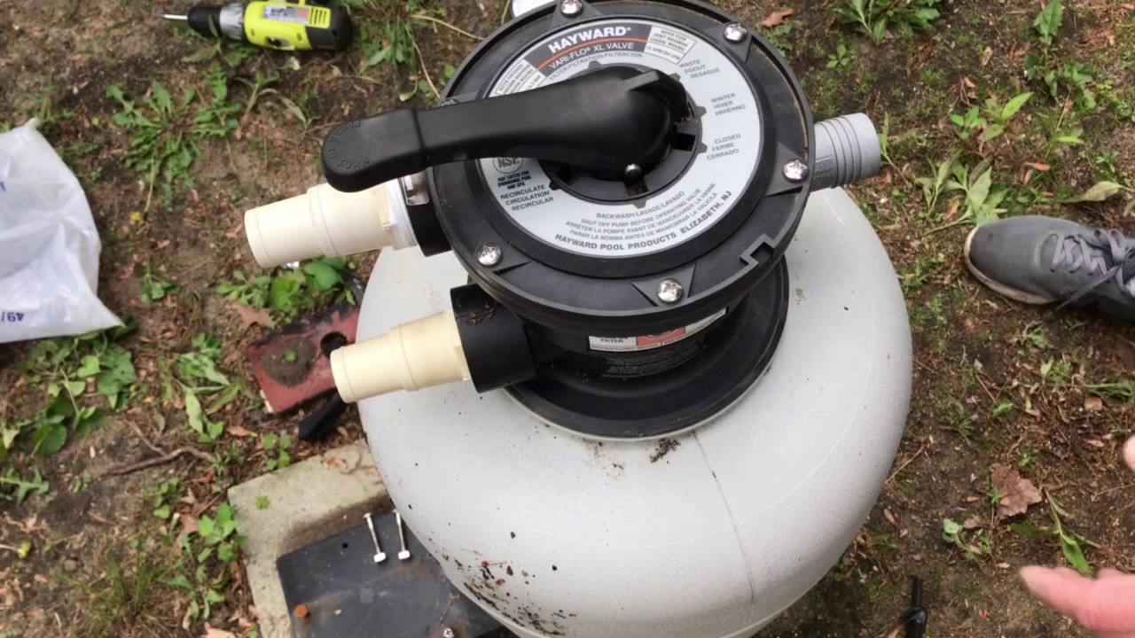How To Remove a Swimming Pool Sand Filter Valve YouTube