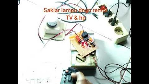Menghidupkan lampu dengan remot TV dn hp