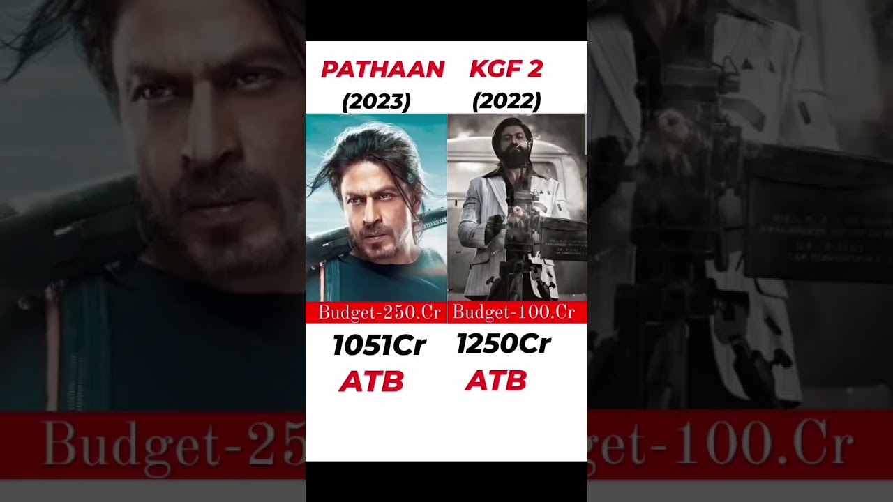 PATHAAN Vs KGF 2 movie comparison ll box office collection 🎥🍿