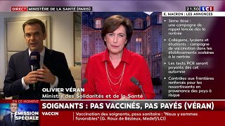 Soignants : pas vaccinés, pas payés - Olivier Véran