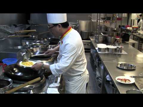 Cooking at The Eight at Grand Lisboa Hotel in Macau