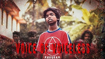 Voice of Voiceless Cover by Muth 10 | KAVORAM | VEDAN | Malayalam rap