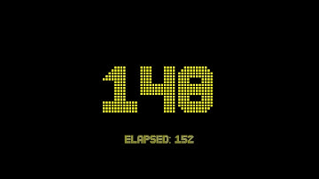 300 seconds countdown timer with full zero second