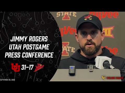 Jimmy Rogers Utah Postgame Press Conference