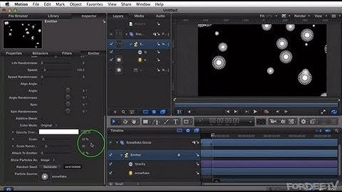 Apple Motion Tutorial: Particle Emitters - Part 1