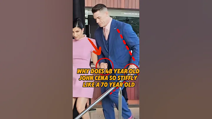 Why does 48 year old John Cena so stiffly like a 70 year old #shorts #celebrity #wwe #johncena