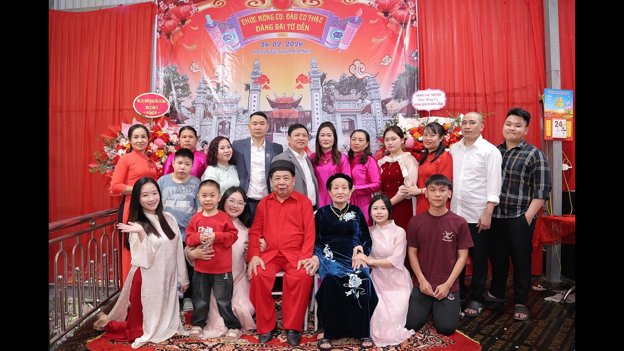 Mừng Cụ Đào Cư Thạc Đăng Bái Từ Đền - Sự kiện Bắc Lãm 2026