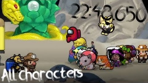 Spelunky 2 - Unlocking All Characters in 22:48.650