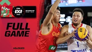 China 🇨🇳 vs Mongolia 🇲🇳 | Men | Full Game | FIBA 3x3 U23 World Cup 2023