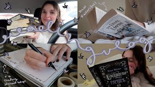 READING VLOG | two five star fantasy books, a library trip, and journaling!