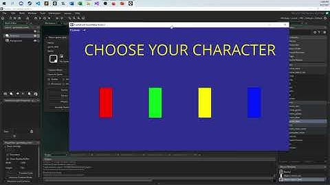 Character Selection Menus with Drag and Drop GameMaker Studio 2