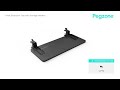 Pegzone Desk Extension Tray with Storage Holders Installation Guide HW1260