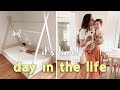 DAY IN THE LIFE of a PREGNANT MOM | baby name hint, anatomy scan, diy montessori bed