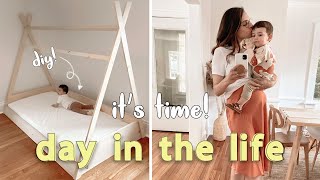 DAY IN THE LIFE of a PREGNANT MOM | baby name hint, anatomy scan, diy montessori bed