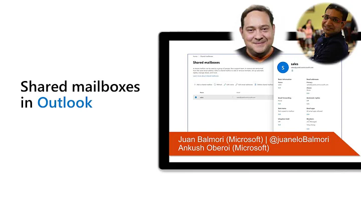 Shared mailboxes in Outlook