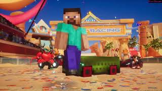 Steve Crossover grand Prix 1! Minecraft World! Steve Vs Zavok (Super Sonic Speed)