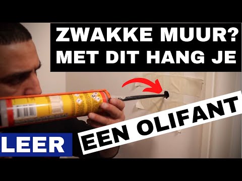 Leer hoe je simpel een sterke bevestiging maakt in een zwakke of een holle muur