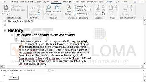 Set the Footnote continuation notice to Continued...