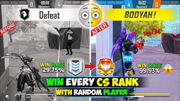 How To Win Every CS Rank With Random Players | 7 Pro Tips To Win Every Match In CS Rank | 3 ELITE 😎