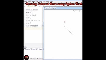 Drawing Colored Heart using Python Turtle Graphics | Prof.AntonyVijay| Turtle package #shorts