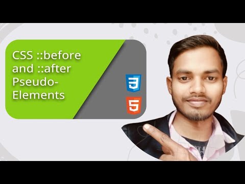 Pseudo elements before & after CSS #csstutorialinhindi - YouTube