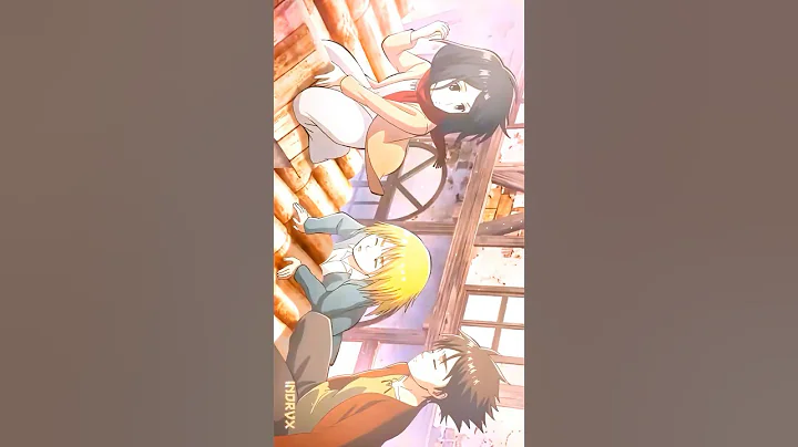 EREN MIKASA ARMIN | 4K SAD EDIT「Mary On A Cross」