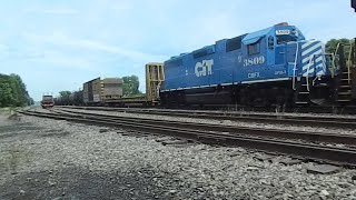 NS 4279 Leads Mixed Freight With CBFX GP38-3 - 5/07/2025