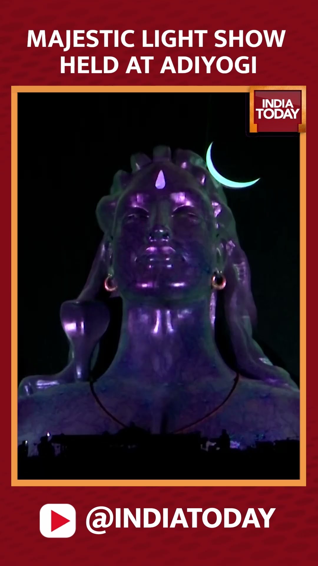 Maha Shivratri 2025: Majestic Light Show At Adiyogi In Coimbatore #adiyogi #ishafoundation