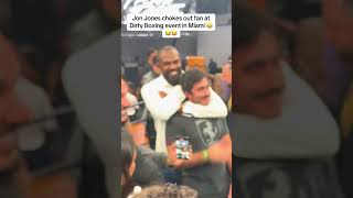 Jon Jones chokes out fans at Dirty Boxing event in Miami