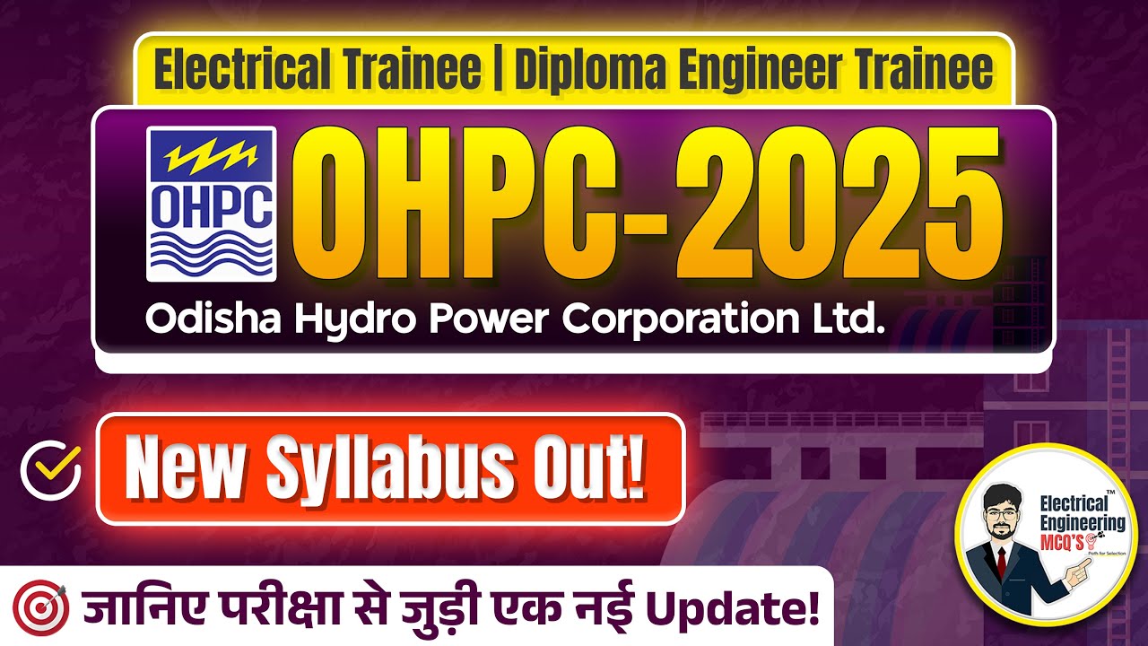 🚨OHPC DET & ET New Syllabus Out 2025 | Electrical Trainee/Diploma Engineer Trainee Official Syllabus