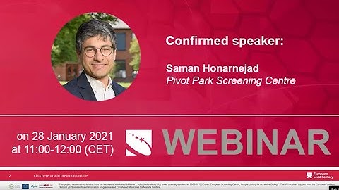 ELF webinar: How to optimize your assay for High Throughput Screening at the European Lead Factory