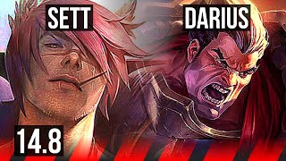 SETT vs DARIUS (TOP) | Rank 15 Sett | EUW Challenger | 14.8