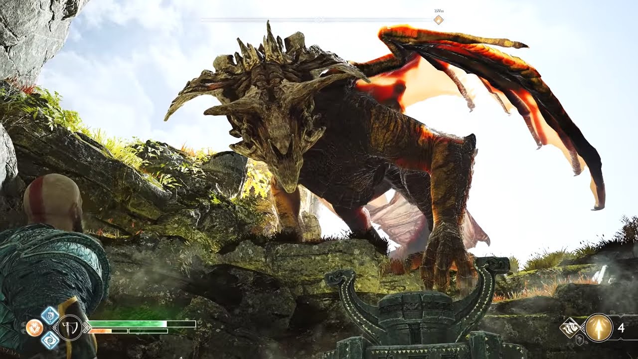 picture Dragon Fafnir God Of War 4 god of war 4 ng fafnir dragon quest perfect enchantment unlock new game god of war 2018