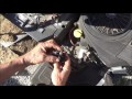 Lawn mower starter clicks but won't start, change solenoid