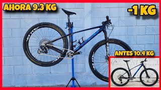 ALIGERANDO BICICLETA DE 10.4 KG A 9.3 KG | TREK PROCALIBER 9.7 2024 |